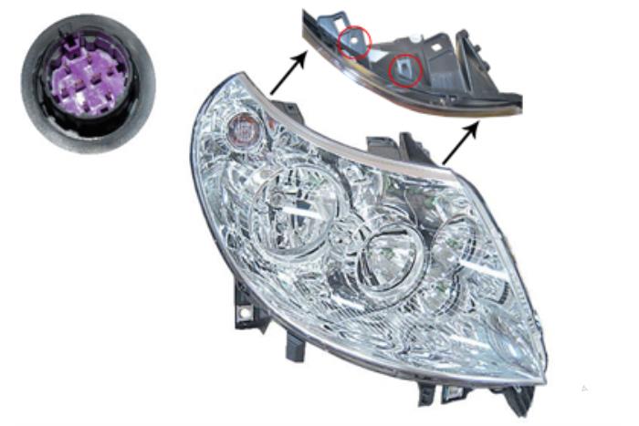 Nowe Reflektor prawy Fiat Ducato Cena € 120,94 Z VAT oferowane przez Gebr Opdam B.V.