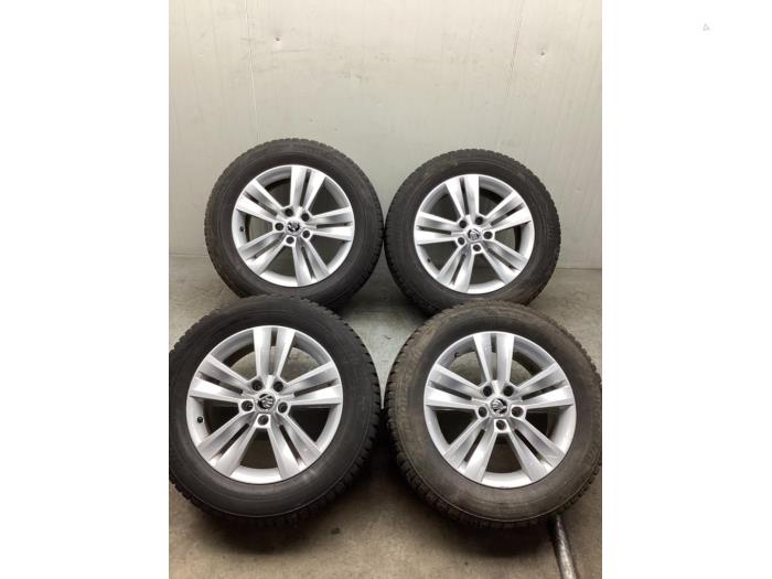 Set of sports wheels + winter tyres - Steel SKODA