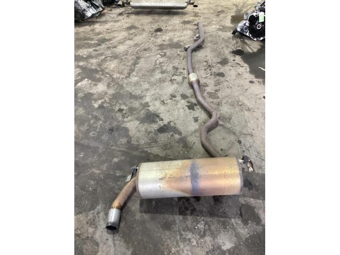 Exhaust central + rear silencer from a BMW 3 serie (F30) 320i 2.0 16V 2012