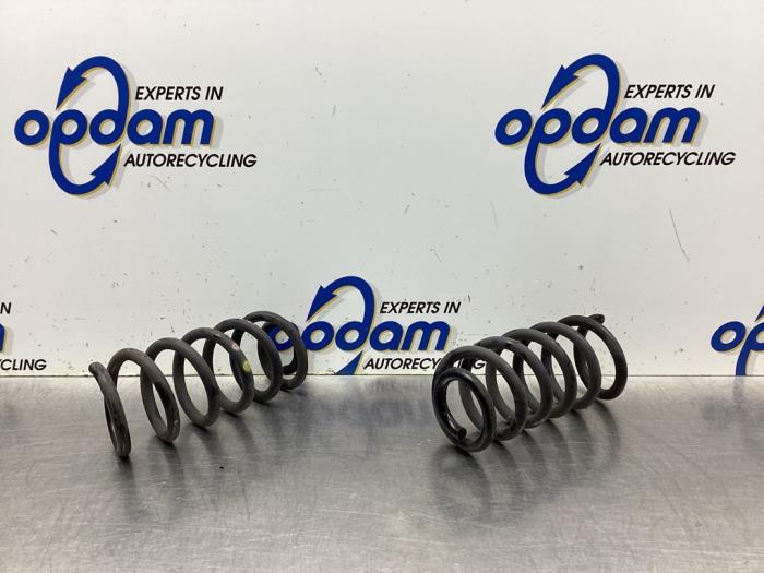 Rear coil spring from a Renault Clio IV (5R) 1.5 Energy dCi 90 FAP 2014