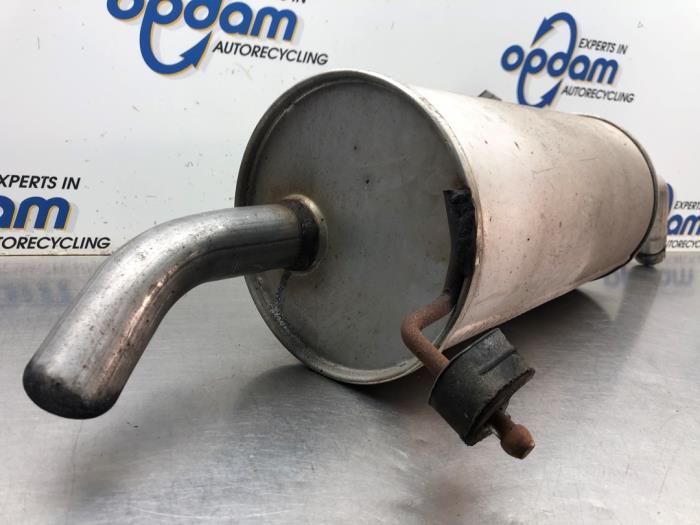 Exhaust rear silencer from a Ford Fiesta 6 (JA8) 1.25 16V 2011