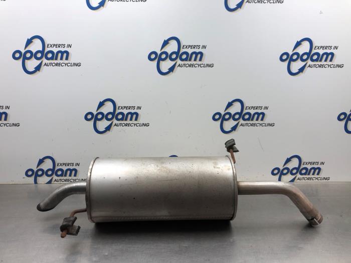 Exhaust rear silencer from a Ford Fiesta 6 (JA8) 1.25 16V 2011