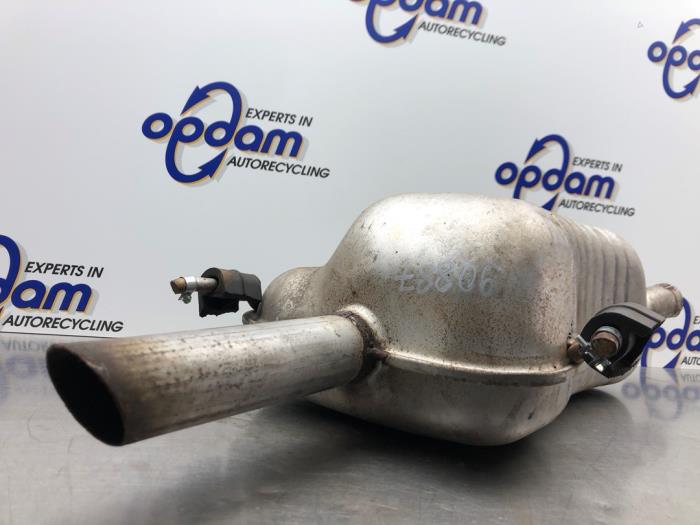 Exhaust rear silencer from a Opel Astra G (F08/48) 1.8 16V 2003