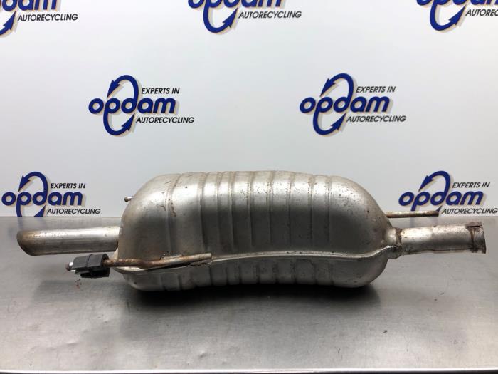 Exhaust rear silencer from a Opel Astra G (F08/48) 1.8 16V 2003