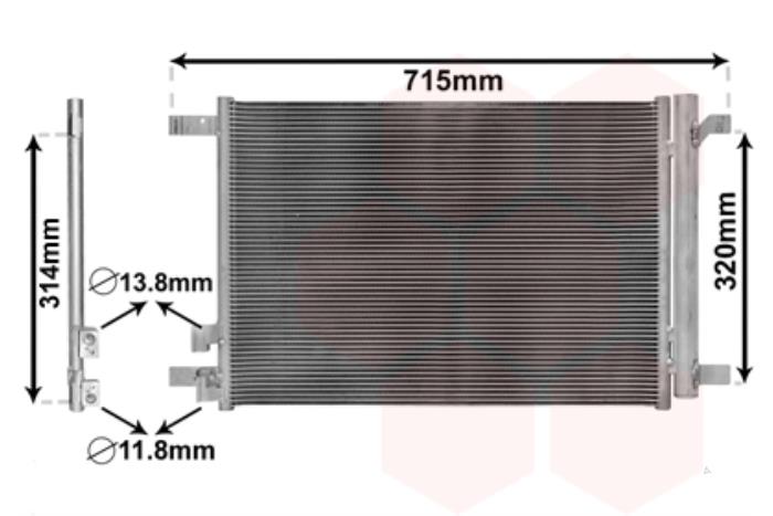 Nya AC-radiator Volkswagen Golf Pris € 90,00 Inklusive moms erbjuds av Gebr Opdam B.V.