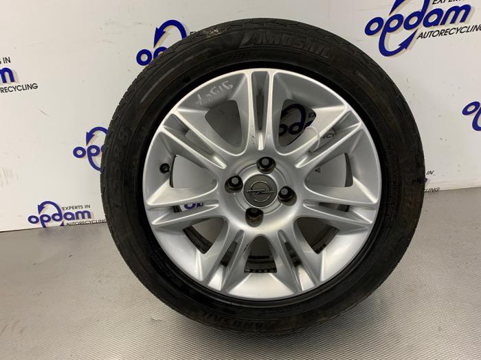 Sport rims set + tires Opel Corsa D 1.2 16V - 0P033 Alloy GM
