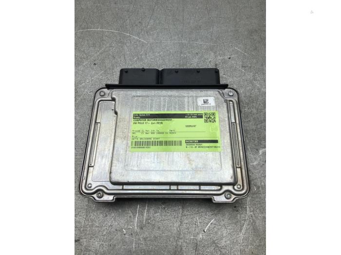 Engine management computer Volkswagen Polo VI (AW1), 2017 1.0 TSI 12V, Hatchback, 4-dr, Petrol, 999cc, 70kW (95pk), FWD, DKLA, 2018-09 (Used)