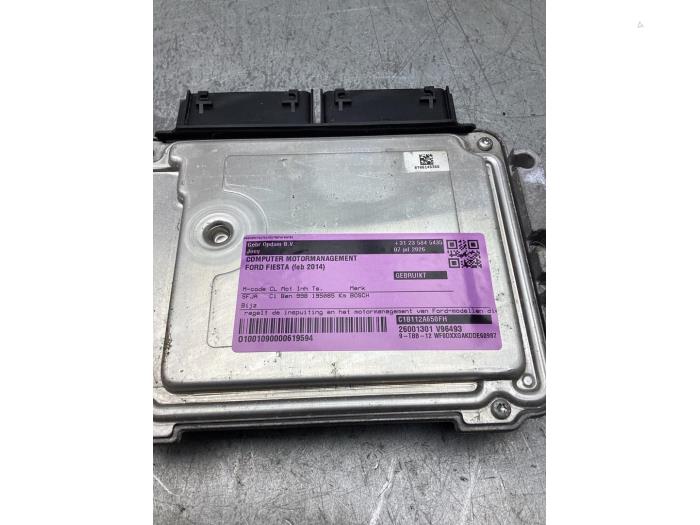 Engine management computer Ford Fiesta 6 (JA8), 2008 / 2018 1.0 EcoBoost 12V 100, Hatchback, Petrol, 998cc, 74kW (101pk), FWD, SFJA, 2012-11 / 2017-06 (Used)