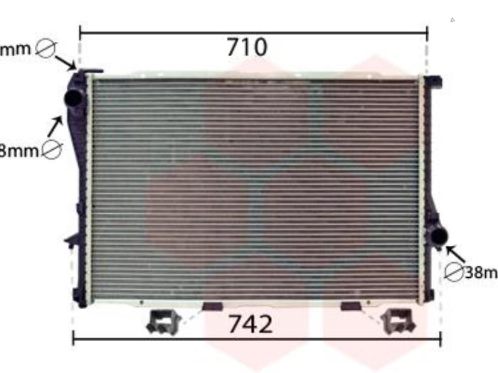 Radiator from a BMW 5-Serie 1998