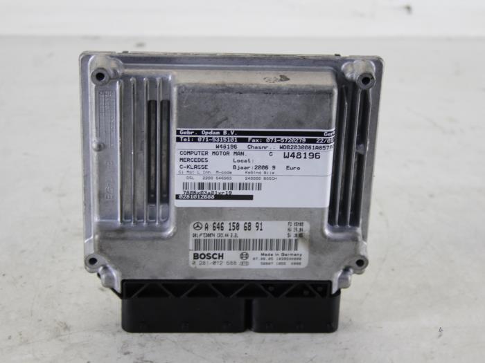 Used Engine management computer Mercedes C (W203) 2.2 C-220 CDI 16V Price € 128,00 Margin scheme offered by Gebr Opdam B.V.