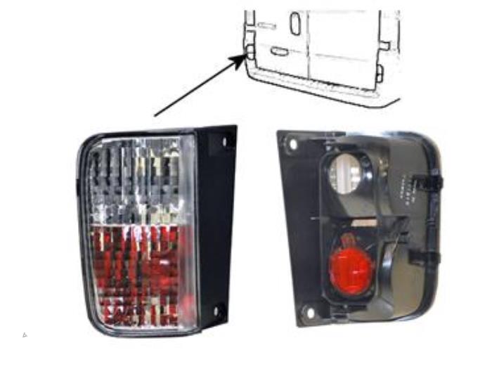 Reversing light, left Opel Vivaro 4395929