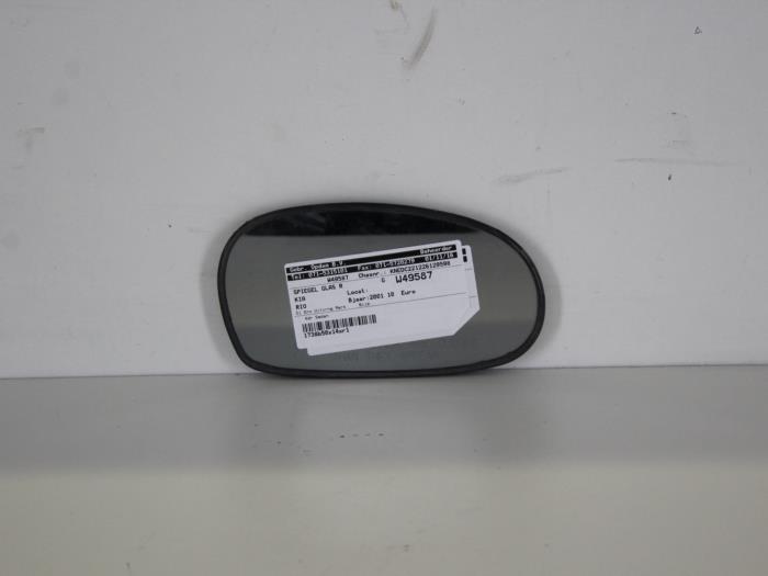 Mirror glass, right from a Kia Rio (DC12) 1.3 RS,LS 2001