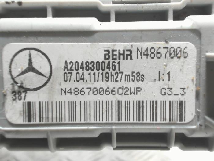 Elément de chauffage d'un Mercedes-Benz E Estate (S212) E-250 CDI 16V BlueEfficiency 2012
