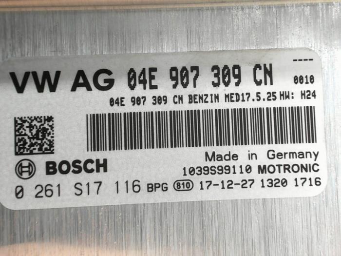 Ordenador de gestión de motor de un Audi Q3 (8UB/8UG) 1.4 TFSI 16V 2018
