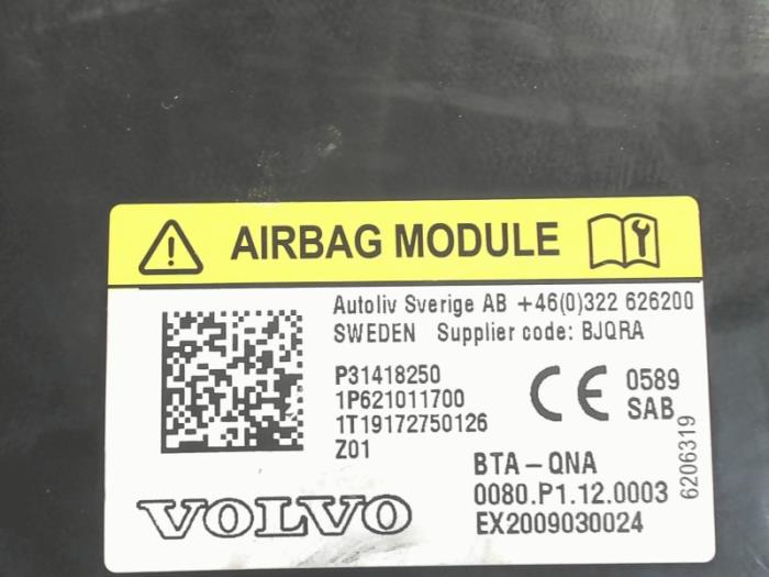 Seat airbag (seat) from a Volvo V40 (MV) 2.0 T2 16V 2017