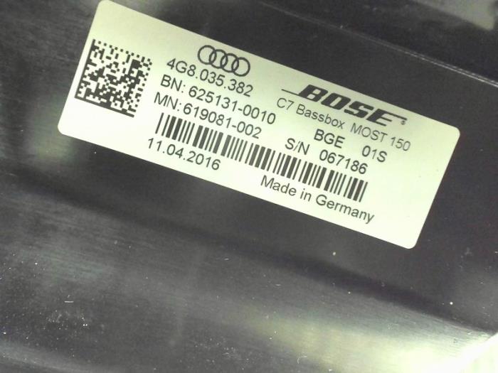 Używane Subwoofer Audi A7 Cena € 124,99 Z VAT oferowane przez Automaterialen Ronald Morien B.V.