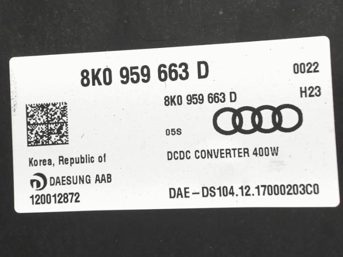 Regulador de tensión de un Audi A1 Sportback (8XA/8XF) 1.0 TFSI Ultra 12V 2018
