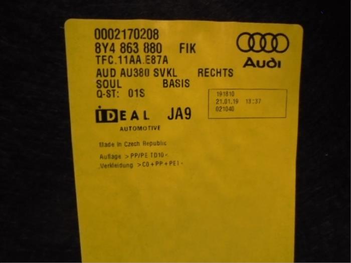 Revêtement coffre d'un Audi A3 Sportback (8YA) 2.0 30 TDI 16V 2021
