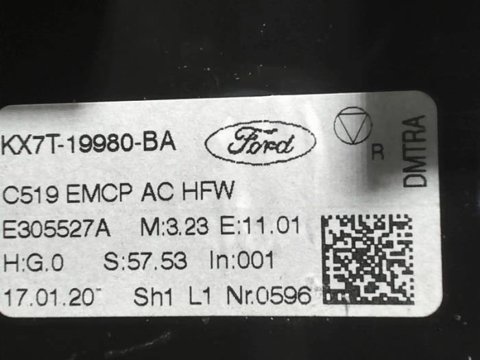 Panel de control de calefacción de un Ford Focus 4 1.5 EcoBlue 120 2020