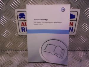 Gebrauchte Betriebsanleitung Volkswagen Golf VI Variant (AJ5/1KA) 1.6 TDI 16V 105 Preis € 15,00 Margenregelung angeboten von Automaterialen Ronald Morien B.V.