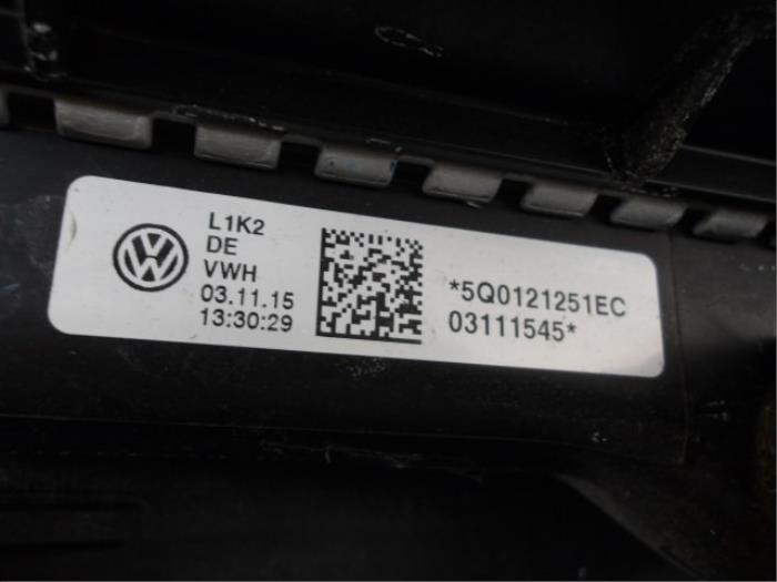 Set refroidisseur d'un Volkswagen Golf VII (AUA) 1.6 TDI BlueMotion 16V 2016
