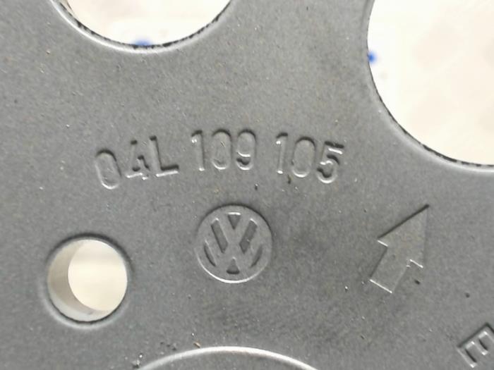 Roue d'engrenage arbre à cames d'un Volkswagen Golf VII (AUA) 1.6 TDI BlueMotion 16V 2016