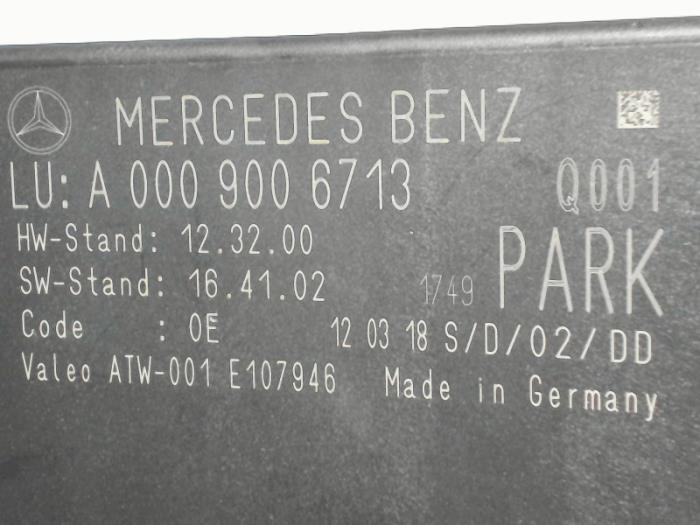 Módulo PDC de un Mercedes-Benz B (W246,242) 1.6 B-200 BlueEFFICIENCY Turbo 16V 2018