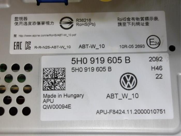 Affichage intérieur d'un Volkswagen Golf VIII (CD1) 1.5 TSI BlueMotion 16V 2021
