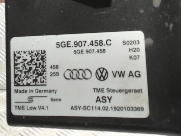 Ordinateur chauffage d'un Volkswagen Golf VII (AUA) e-Golf 2019