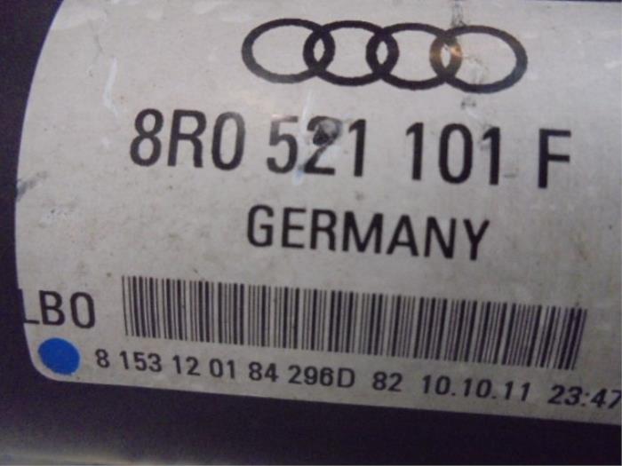 Eje intermedio de un Audi Q5 (8RB) 2.0 TFSI 16V Hybrid Quattro 2012