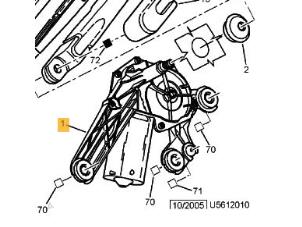 Used Rear wiper motor Citroen Xsara Picasso (CH) 1.8 16V Price € 19,00 Margin scheme offered by Automaterialen Ronald Morien B.V.