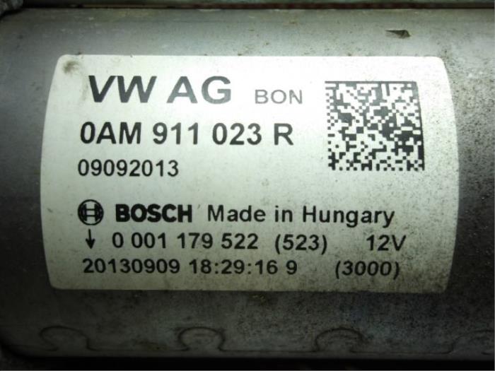 Rozrusznik z Volkswagen Golf VII (AUA) 1.4 TSI 16V 2013