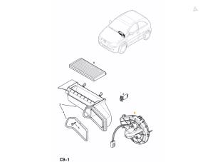 Usagé Ventilateur chauffage Opel Corsa C (F08/68) 1.2 16V Prix € 19,00 Règlement à la marge proposé par Automaterialen Ronald Morien B.V.