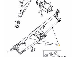 Usagé Mécanique essuie-glace Opel Corsa B (73/78/79) 1.2i 16V Prix € 19,00 Règlement à la marge proposé par Automaterialen Ronald Morien B.V.
