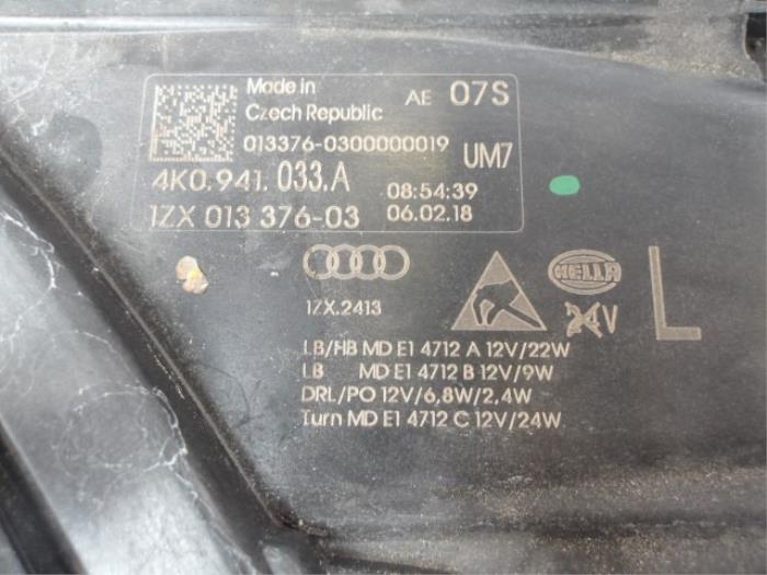 Headlight, left from a Audi A6 (C8) 3.0 V6 24V 55 TFSI Mild hybrid Quattro 2020