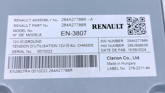 Modul kamery z Renault Captur II (RJB) 1.6 E-Tech 145 2025