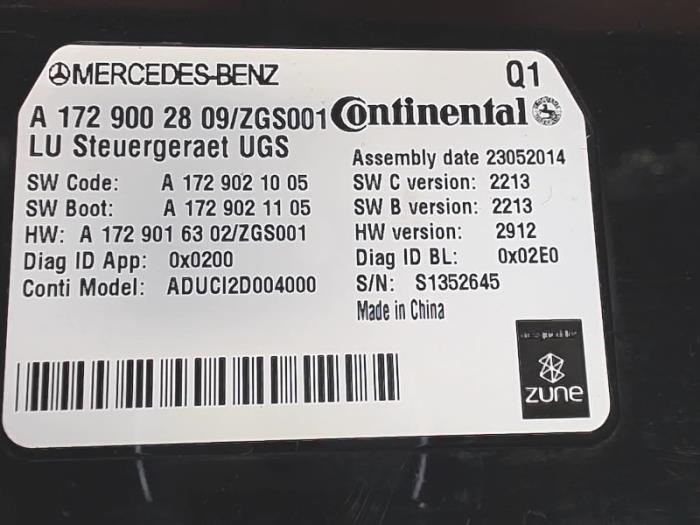 Modul (sonstige) van een Mercedes-Benz CLA (117.3) 1.8 CLA-200 CDI 16V 2014