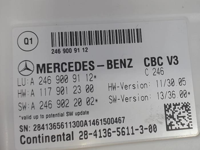 Sterownik Body Control z Mercedes-Benz CLA (117.3) 1.8 CLA-200 CDI 16V 2014