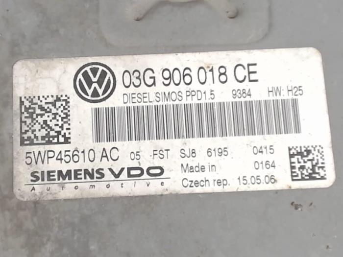 Calculateur moteur d'un Volkswagen Passat Variant (3C5) 2.0 TDI 16V 140 2006