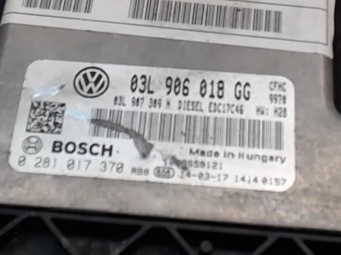 Engine management computer from a Volkswagen Scirocco (137/13AD) 2.0 TDI 16V 2014