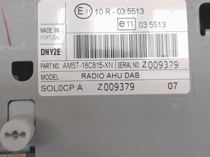 Radio CD player from a Ford Fiesta 6 (JA8)  2014