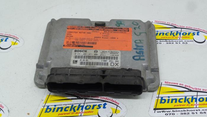 Used Engine management computer Opel Astra G (F08/48) 2.0 Di 16V Price € 52,50 Margin scheme offered by Binckhorst BV
