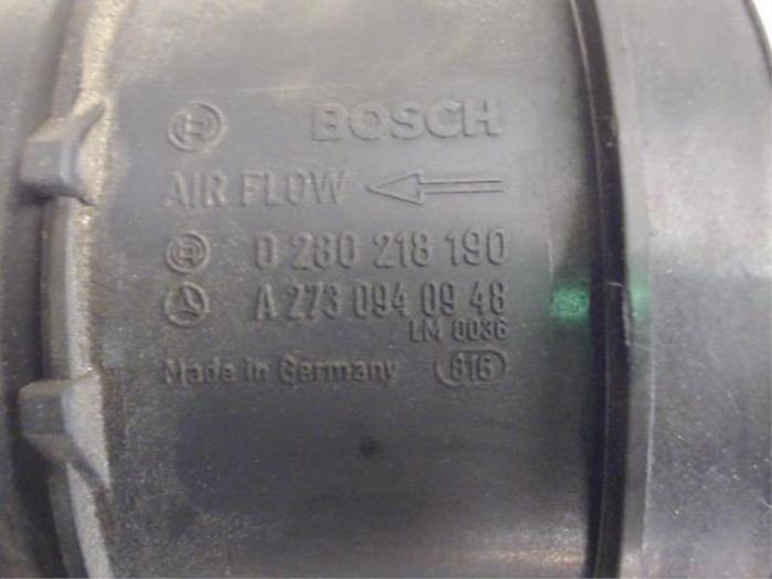 Airflow meter from a Mercedes-Benz E (W211) 3.0 E-280 V6 24V 2006