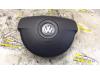 Left airbag (steering wheel) from a Volkswagen Transporter T5, 2003 / 2015 2.5 TDi PF, Minibus, Diesel, 2.460cc, 96kW (131pk), FWD, BNZ, 2006-01 / 2009-11, 7HA; 7HH; 7HM 2008