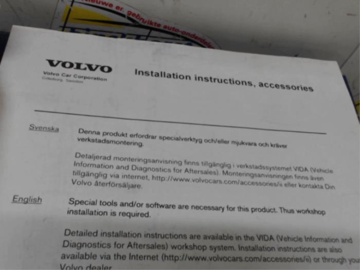 Juego de sensores PDC de un Volvo S80 (AR/AS)  2015