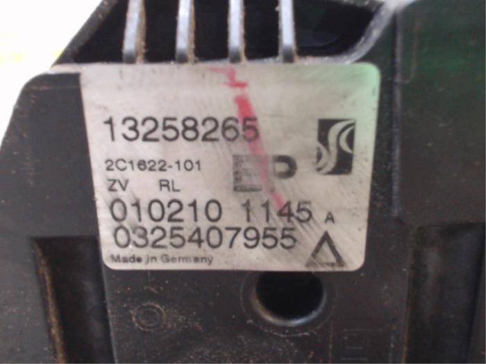 Rear door lock mechanism 4-door, left from a Opel Corsa D 1.2 16V 2010