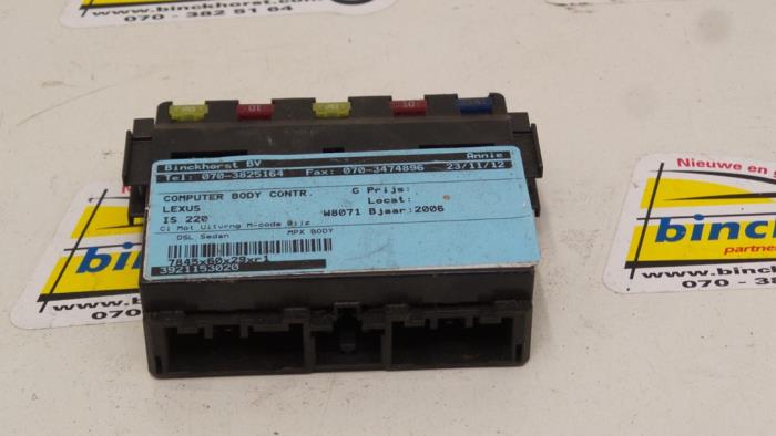 Used Body control computer Lexus IS (E2) 220d 16V Price € 105,00 Margin scheme offered by Binckhorst BV