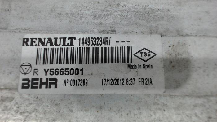 Intercooler d'un Mercedes-Benz Citan (415.6) 1.5 108 CDI 2013