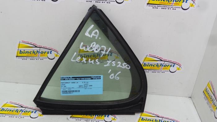 Usados Ventanilla triangular izquierda detrás Lexus IS (E2) 220d 16V Precio € 42,00 Norma de margen ofrecido por Binckhorst BV