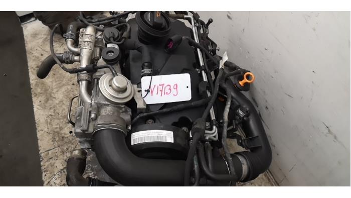 Engine from a Skoda Octavia Combi (1Z5) 1.9 TDI 4x4 2008